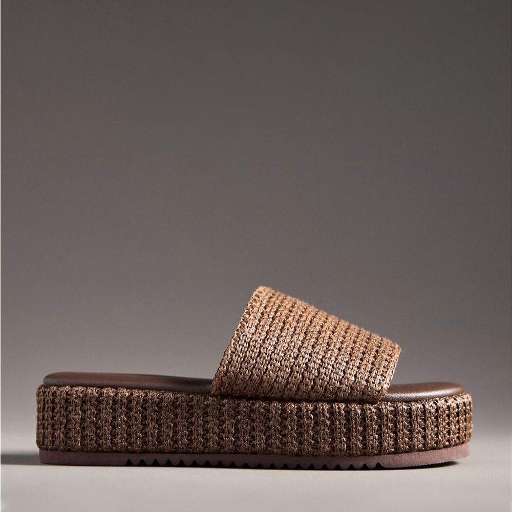 🆕 in Box Anthropologie Matisse Montego platform slides - Picture 2 of 9
